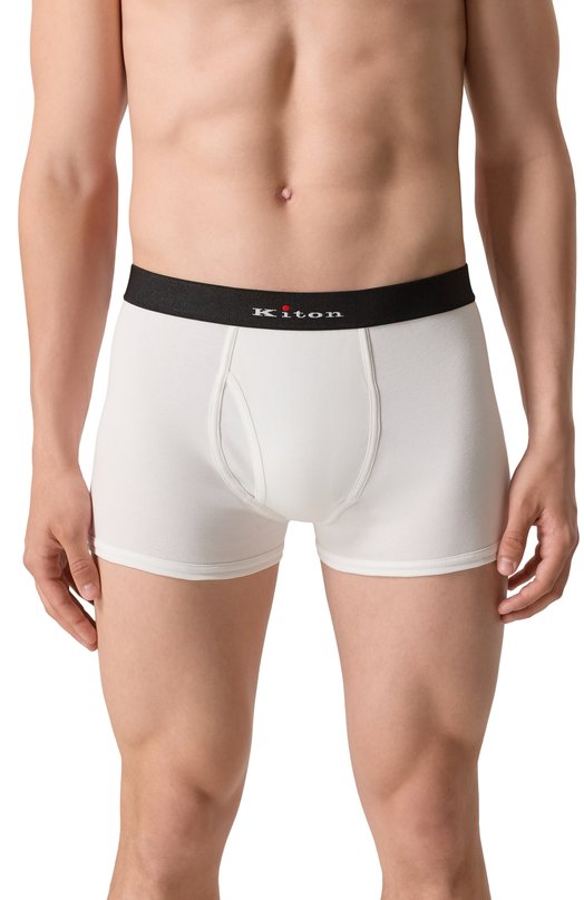 Хлопковые боксеры Kiton UNWBX16K0747D02 Белый  UNWBX16K0747D02 Фото 2