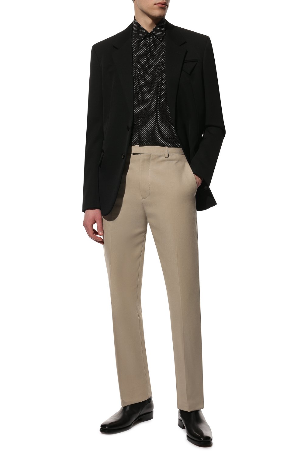 Шелковая рубашка SAINT LAURENT, арт. 646850/Y2E62, фото 2