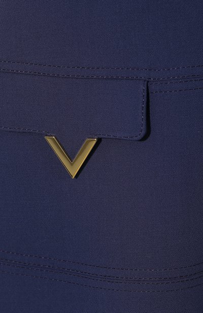 Шерстяное платье VALENTINO синего цвета по цене 266500 руб., арт. RB3VAKP54EJ, фото 5 Шерстяное платье VALENTINO, арт. RB3VAKP54EJ, фото 5
