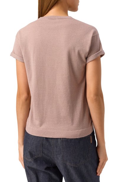 Пуловер из кашемира и шелка BRUNELLO CUCINELLI, арт. M4181BP189, фото 4