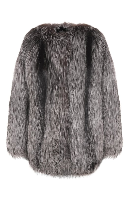 Шуба из лисы Русский мех 13 AI Серый 13 AI