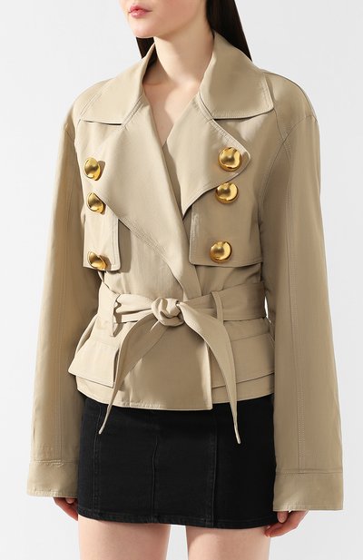 Куртка из смеси хлопка и льна BALMAIN, арт. RF18252/C103, фото 3