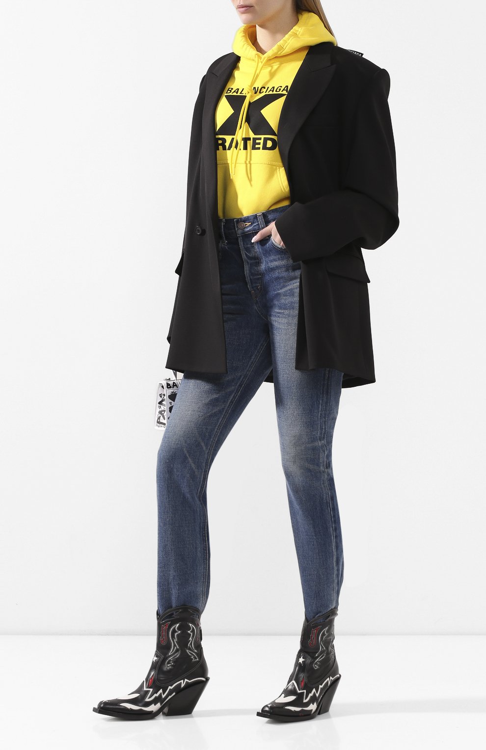 Хлопковое худи BALENCIAGA, арт. 612959/TIVA8, фото 2