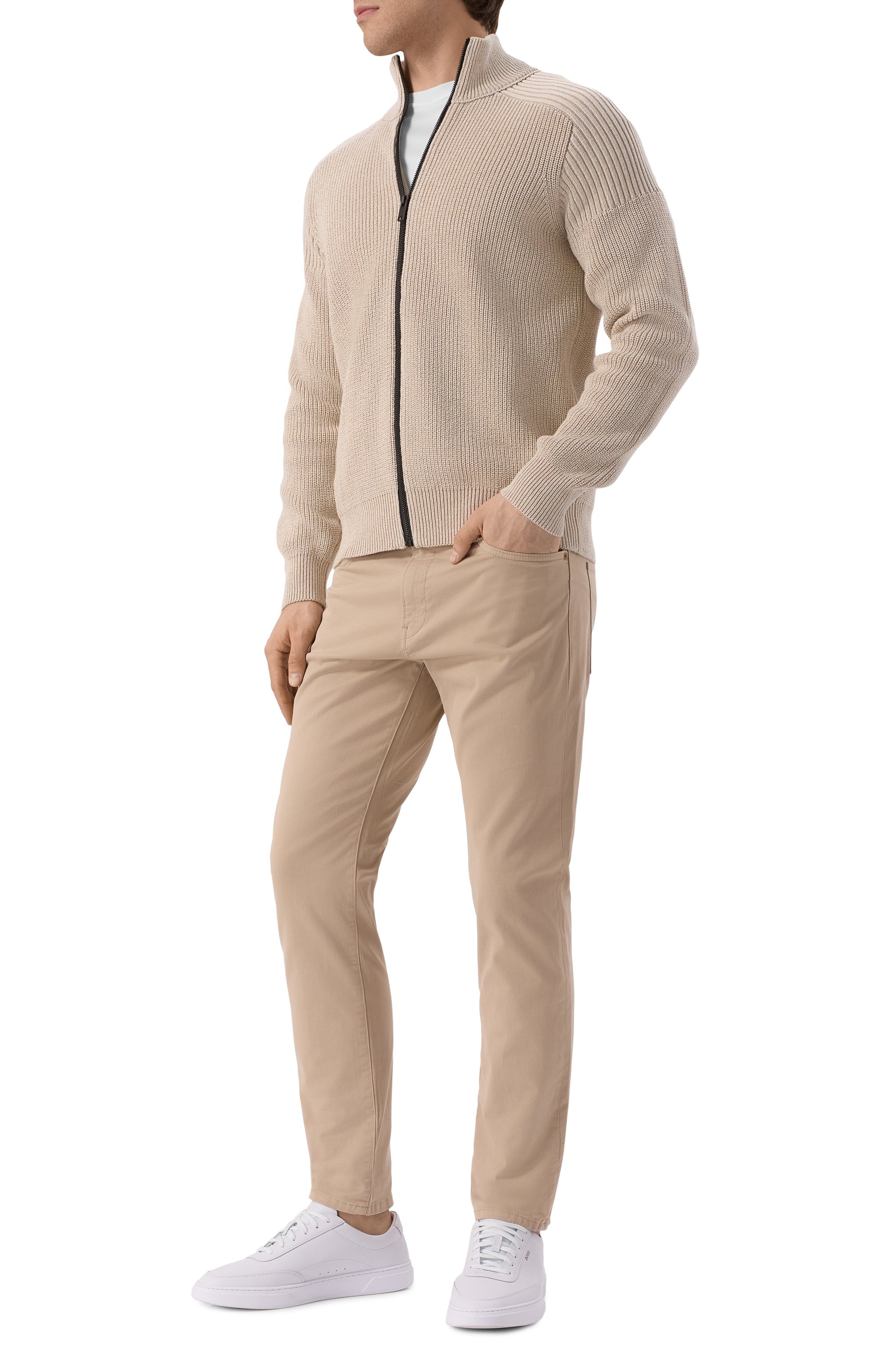 Хлопковые брюки BOSS, арт. 50524421, фото 2