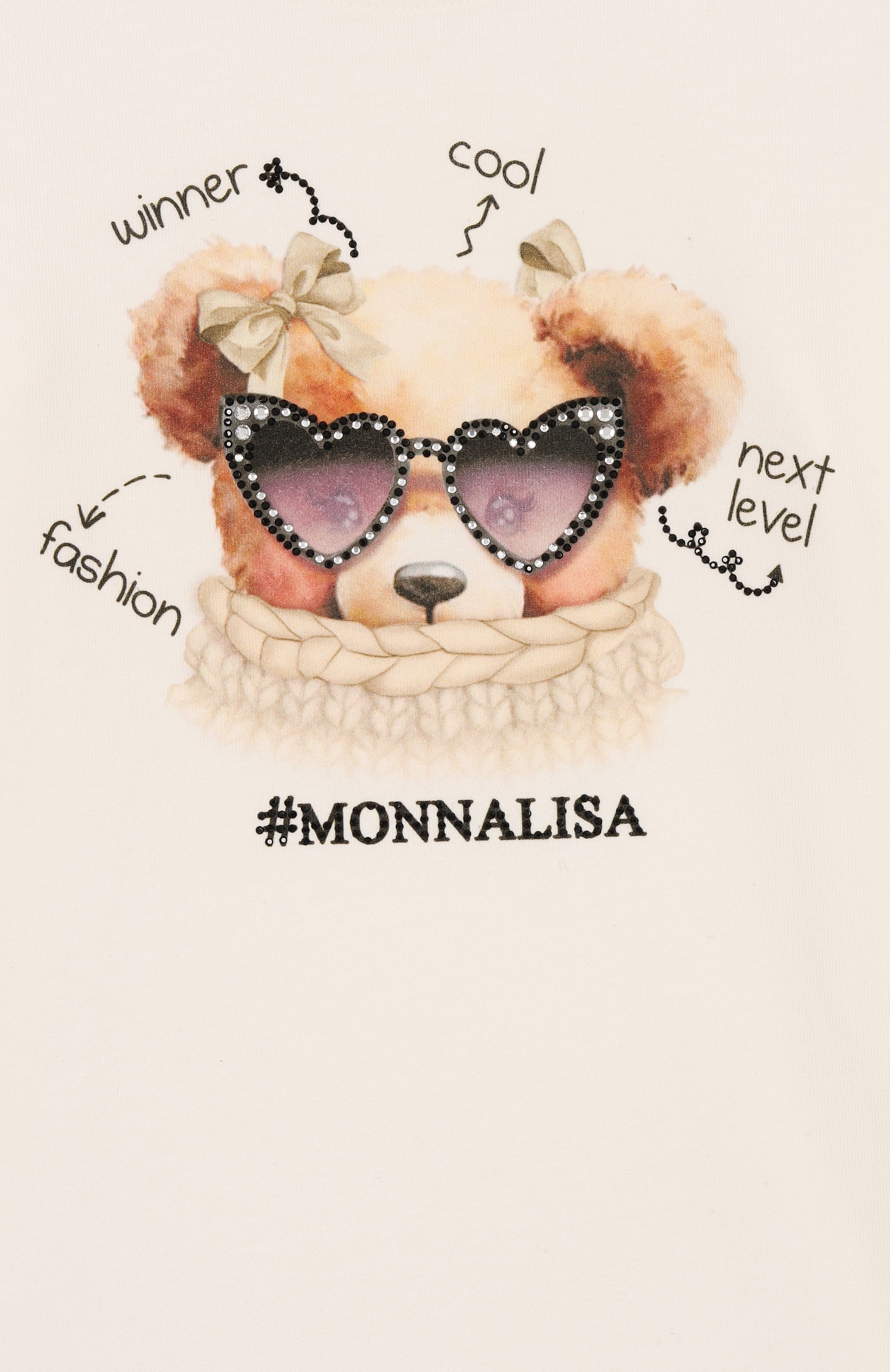 Хлопковый лонгслив MONNALISA, арт. 19F612, фото 3