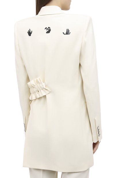 Жакет из вискозы и шерсти OFF-WHITE, арт. 0WEF057F20FAB0036110, фото 4