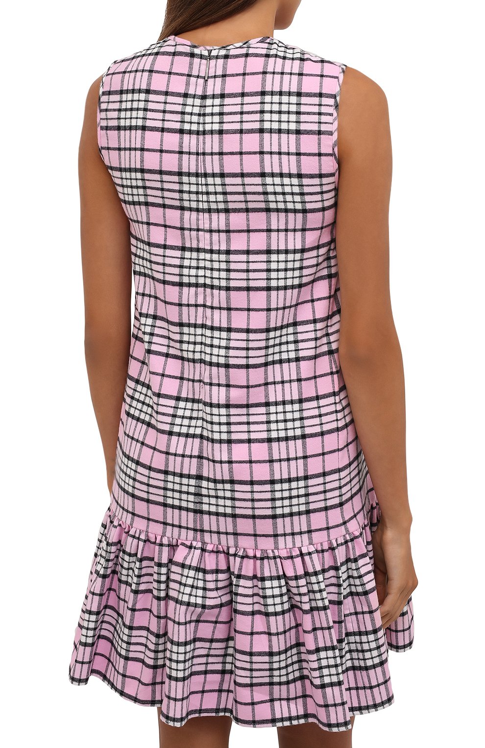 Хлопковое платье MSGM розового цвета по цене 32750 руб., арт. 3141MDA10C 217621, фото 4 Хлопковое платье MSGM, арт. 3141MDA10C 217621, фото 4