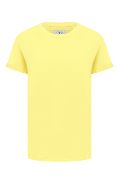 Женская хлопковая футболка SEVEN LAB, арт. T20-WINGS G-yellow