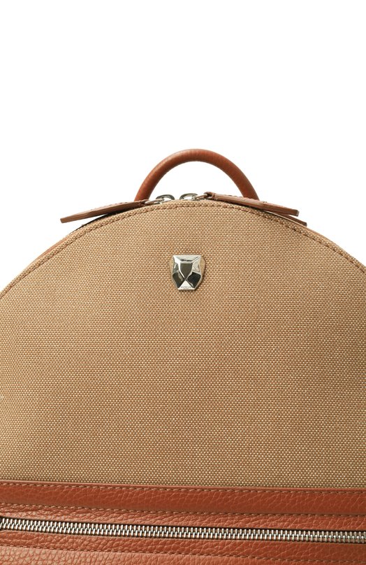 Рюкзак Rubeus Milano BACKPACK BAG MICHELANGEL0/CALFSKIN GRAN PRIX+CANVA Бежевый  BACKPACK BAG MICHELANGEL0/CALFSKIN GRAN PRIX+CANVA Фото 3
