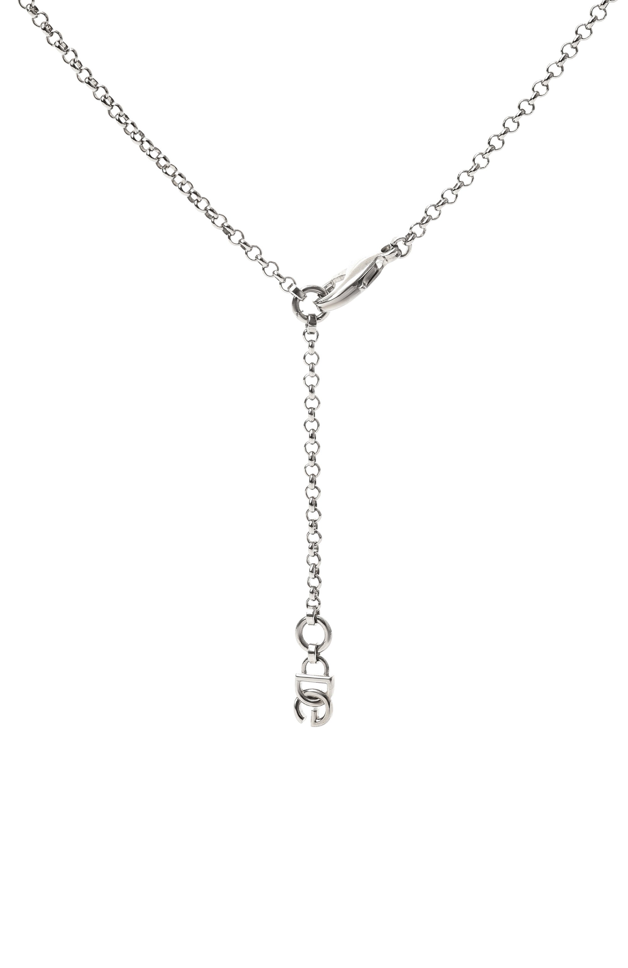 Подвеска DOLCE & GABBANA серебряного цвета по цене 41300 руб., арт. WNQ4C2 W1111/SILVER, фото 4 Подвеска DOLCE & GABBANA, арт. WNQ4C2 W1111/SILVER, фото 4