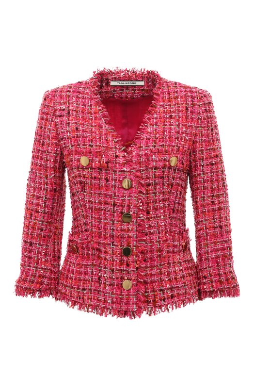 

Твидовый жакет Tagliatore 0205, Розовый