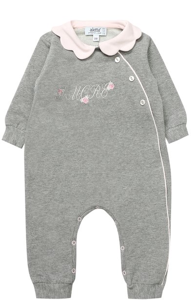 Хлопковая пижама с декоративной отделкой ALETTA, арт. RB777032FP/1M-18M, фото 1