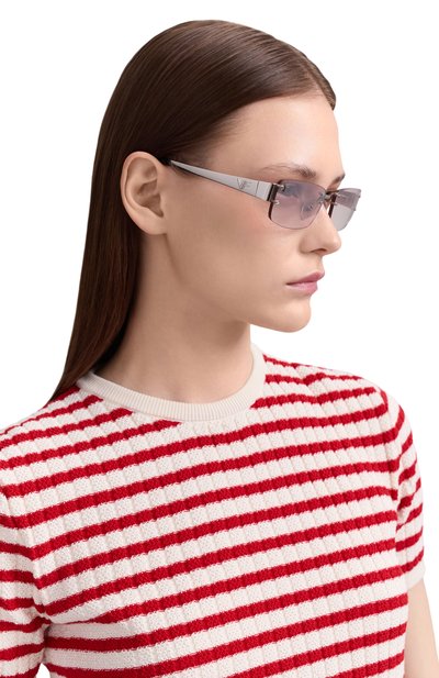 Солнцезащитные очки VINTAGE FRAMES, арт. INFAM0US WHITE G0LD/BR0WN SM0KE, фото 2