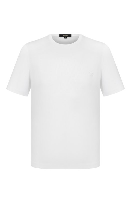 Хлопковая футболка Zilli TSR02AM0100VLE000 Белый TSR02AM0100VLE000