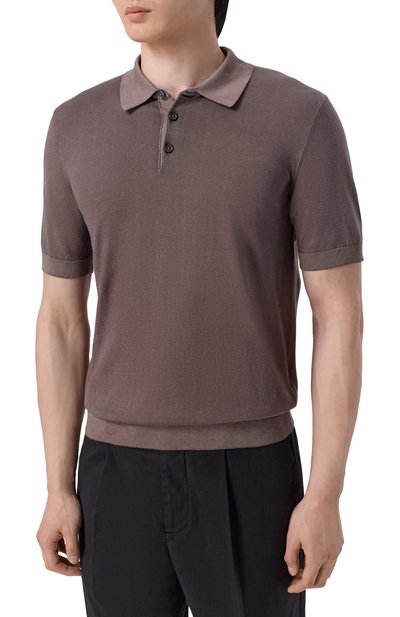 Хлопковое поло ANDREA CAMPAGNA, арт. M5426-8052, фото 3