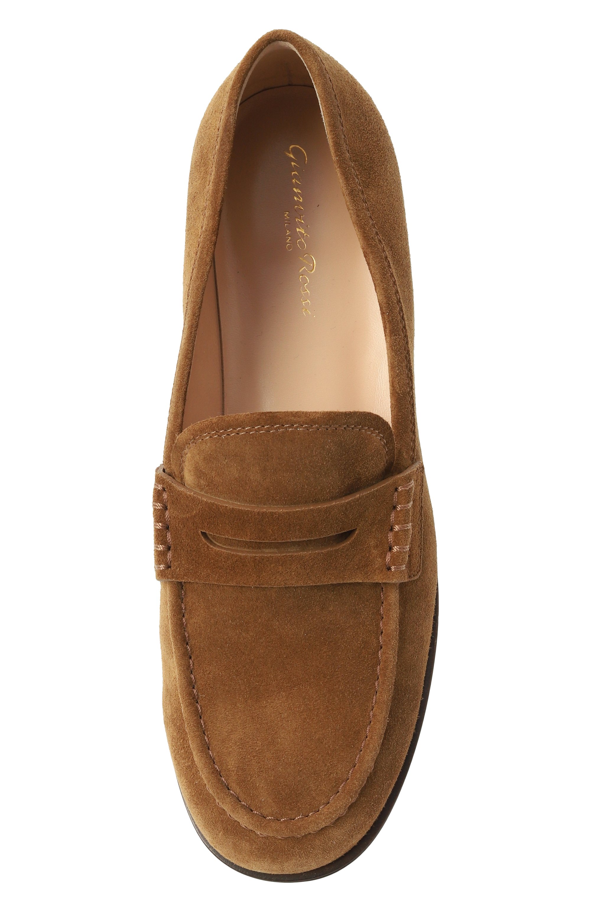 Замшевые пенни-лоферы georgie GIANVITO ROSSI, арт. G25346.51CU0.VLUTEXA, фото 6