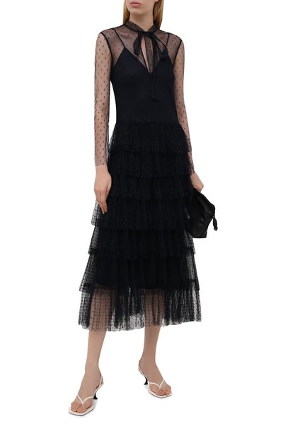 Платье REDVALENTINO темно-синего цвета по цене 192500 руб., арт. WR3VAAJ5/428, фото 2 Платье REDVALENTINO, арт. WR3VAAJ5/428, фото 2