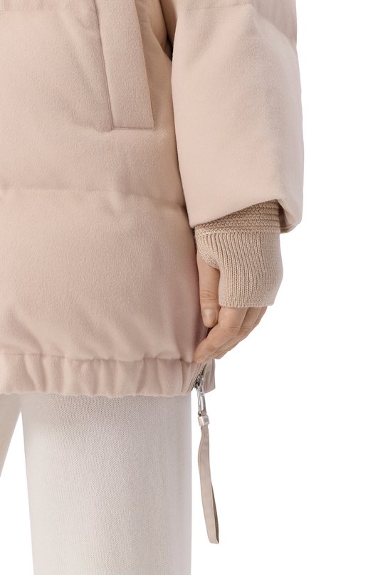 Пуховик из шерсти и вискозы Duno BLANCA/PRAT0 MESTRE Кремовый  BLANCA/PRAT0 MESTRE Фото 5