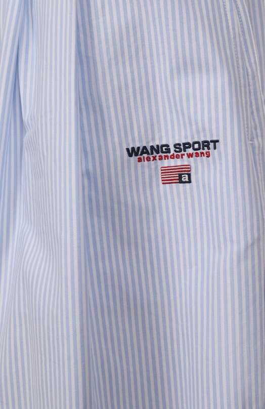 Хлопковые брюки alexanderwang.t 4WC2254838 Голубой  4WC2254838 Фото 6