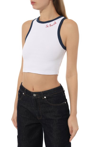 Хлопковый топ MC2 SAINT BARTH, арт. STBW/BLUE/07295D, фото 3