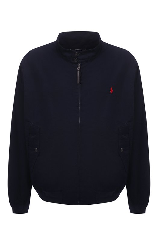 Хлопковый бомбер Polo Ralph Lauren 711776849/PRL BS Синий 711776849/PRL BS