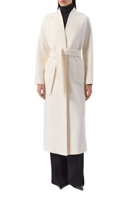 Шерстяное пальто Seven Lab CX white brilliant Кремовый  CX white brilliant Фото 3