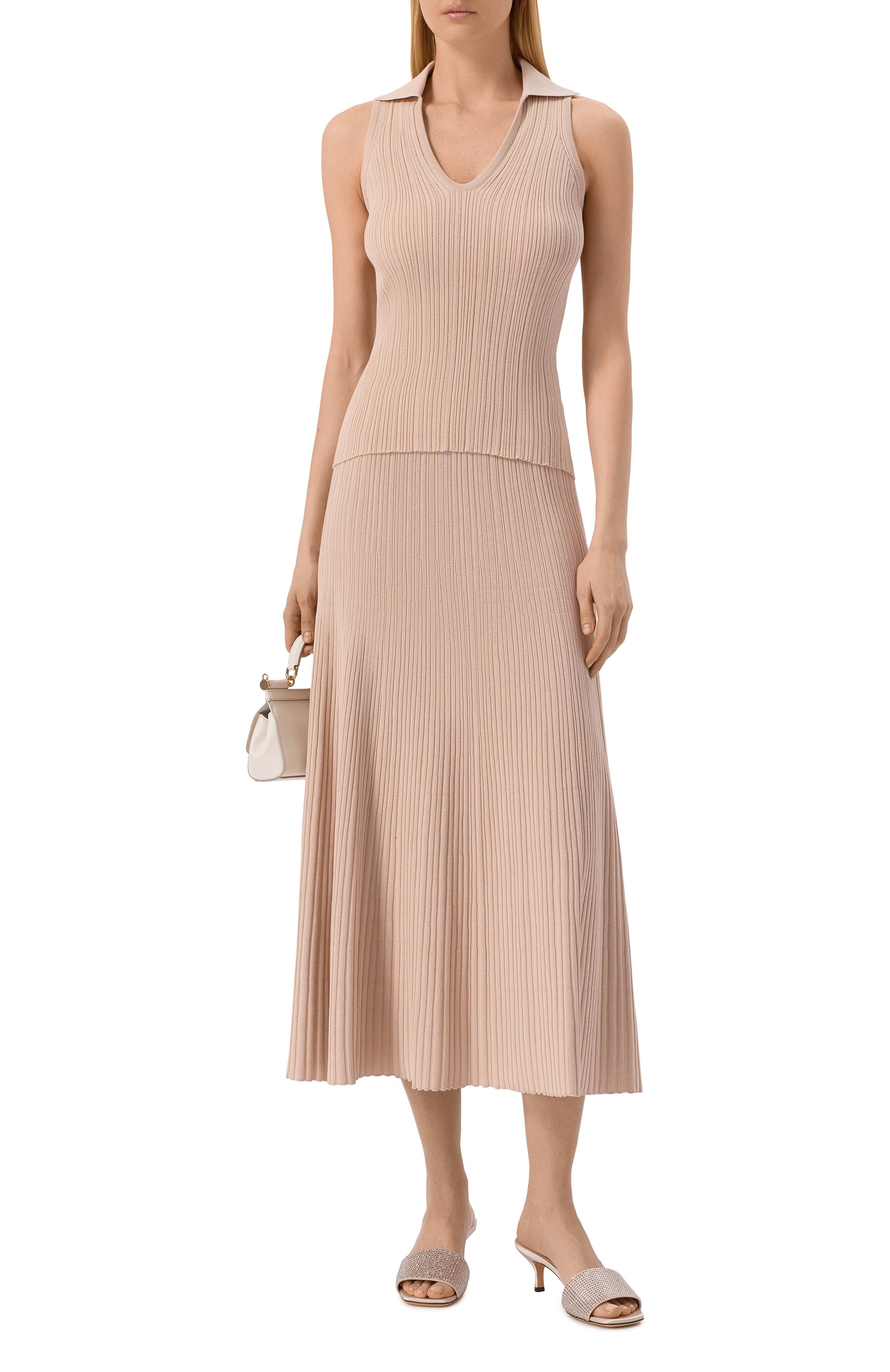 Топ из хлопка и шелка AGNONA светло-розового цвета по цене 134000 руб., арт. KT11020E/7Q180PE, фото 2 Топ из хлопка и шелка AGNONA, арт. KT11020E/7Q180PE, фото 2