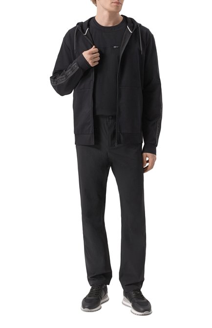 Мужская хлопковая футболка PARAJUMPERS черного цвета, арт. PMTSTL03 | Фото 2 (Рукава: Короткие; Материал сплава: Проставлено; Длина (для топов): Стандартные; Материал внешний: Хлопок; Драгоценные камни: Проставлено)