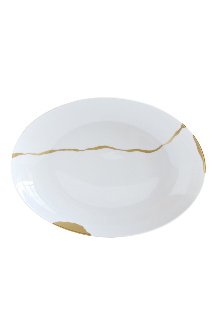 Блюдо глубокое kintsugi BERNARDAUD золотого цвета, арт. 1095/7424 | Фото 1 (Нос: Не проставлено; Региональные ограничения белый список (Axapta Mercury): Не проставлено; Коллекция: Kintsugi; Ограничения доставки: fragile-2)