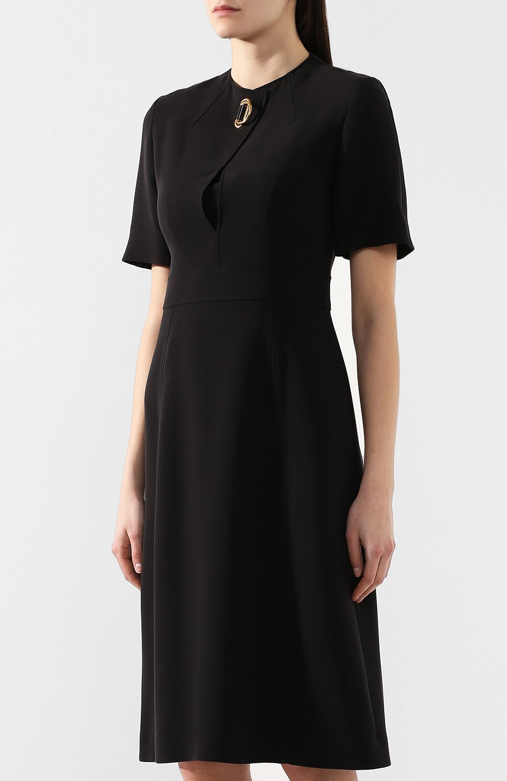 Платье из смеси шелка и шерсти BURBERRY, арт. 8007399, фото 3