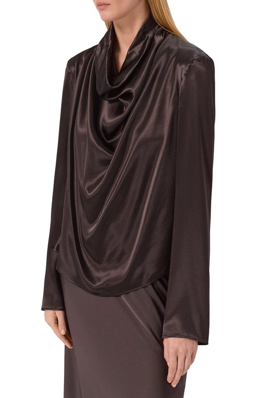 Атласная блузка Armarium ARMFWT036/V012 Коричневый  ARMFWT036/V012 Фото 3