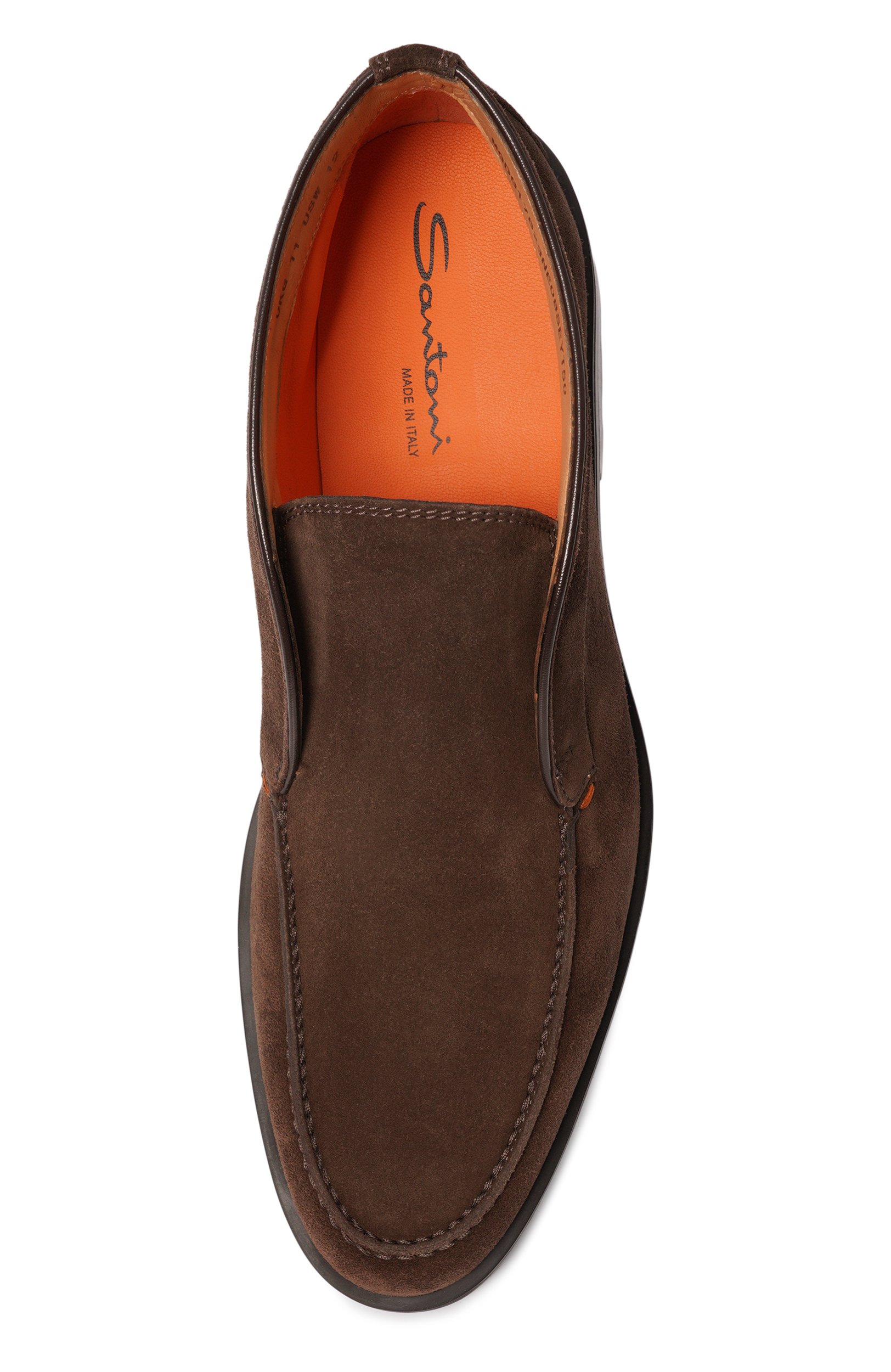 Замшевые ботинки detroit SANTONI темно-коричневого цвета по цене 83500 руб., арт. MGDG17823NE0BSEY, фото 5 Замшевые ботинки detroit SANTONI, арт. MGDG17823NE0BSEY, фото 5