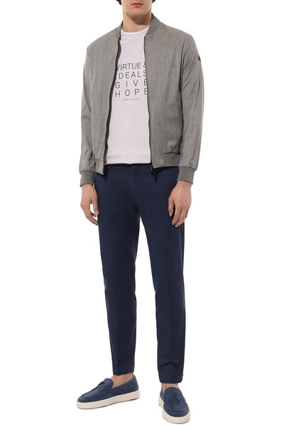 Замшевые слипоны SANTONI, арт. MBCD21439BARCSB5E82, фото 2