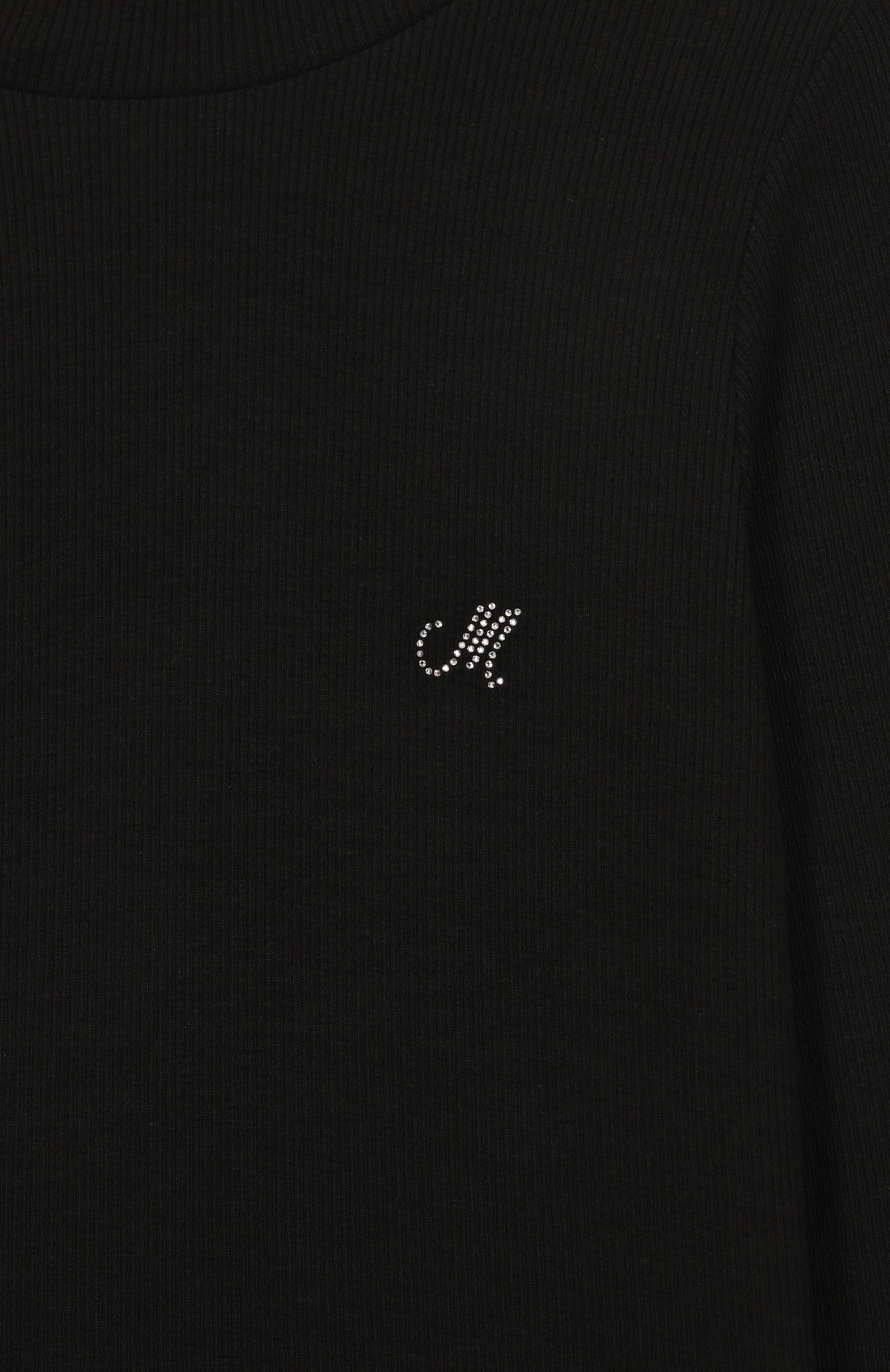 Водолазка из вискозы MONNALISA черного цвета по цене 11950 руб., арт. 17FLUC, фото 3 Водолазка из вискозы MONNALISA, арт. 17FLUC, фото 3