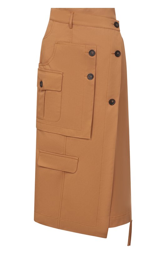 Хлопковая юбка Erika Cavallini P6SG05 Коричневый P6SG05