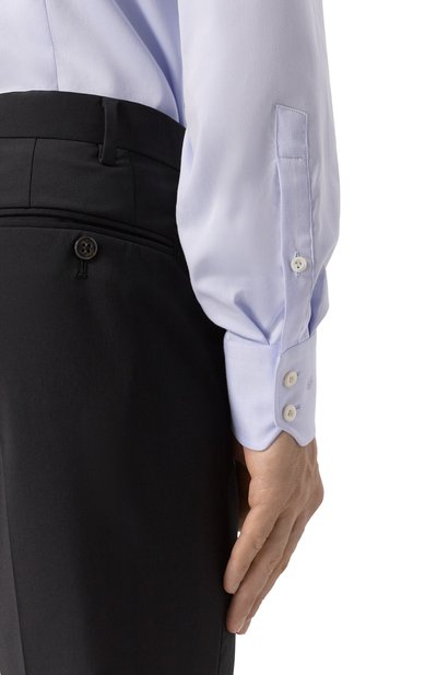 Хлопковая сорочка VAN LAACK голубого цвета по цене 25800 руб., арт. VL-RIVARA-SFN/132241/720, фото 5 Хлопковая сорочка VAN LAACK, арт. VL-RIVARA-SFN/132241/720, фото 5