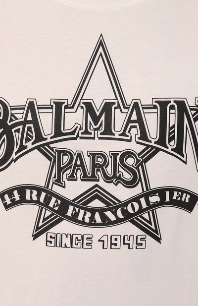 Хлопковая футболка BALMAIN, арт. CH1EG000/GD29, фото 5