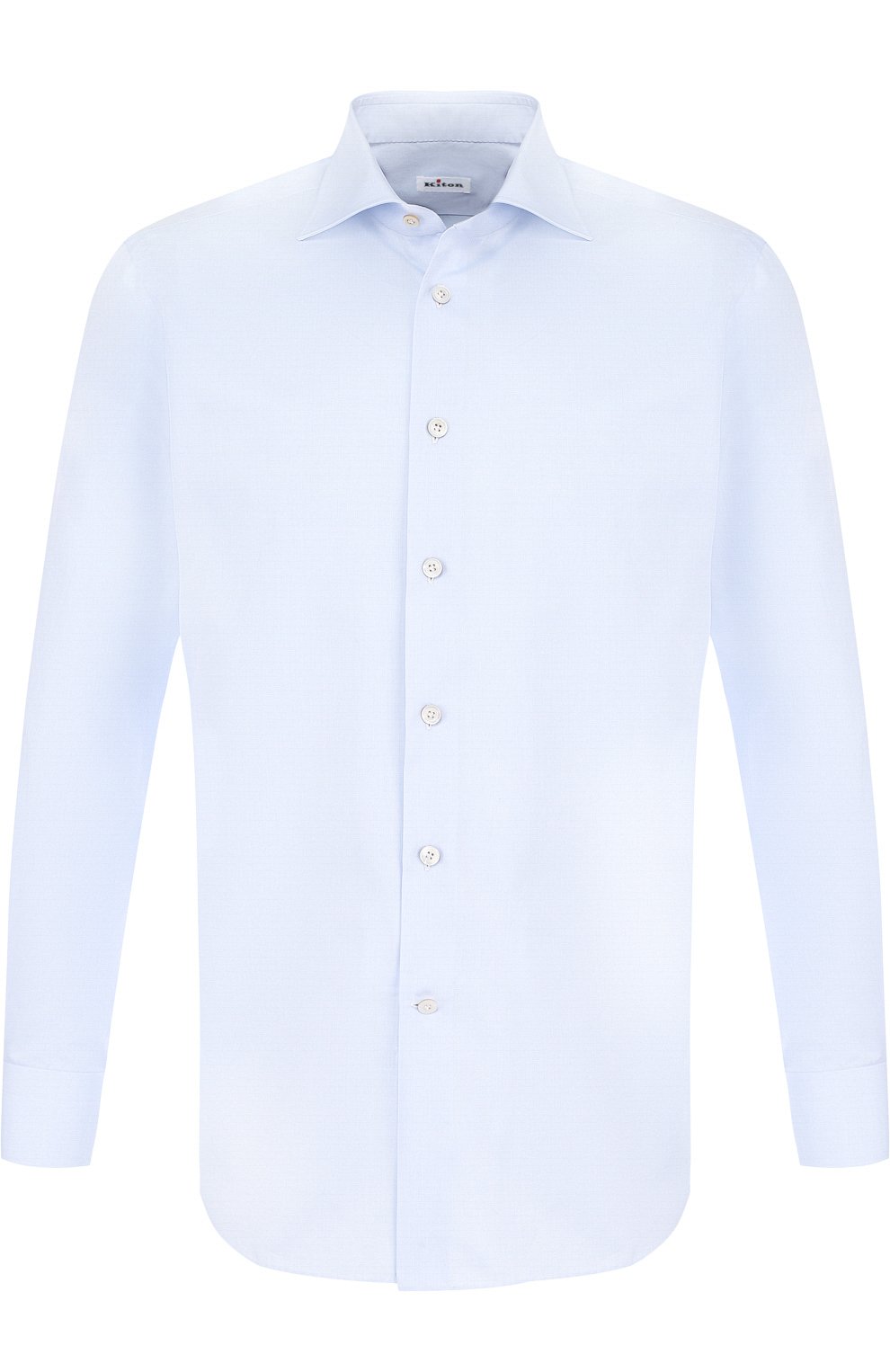 Хлопковая сорочка с воротником акула KITON, арт. UCIH0003708, фото 1