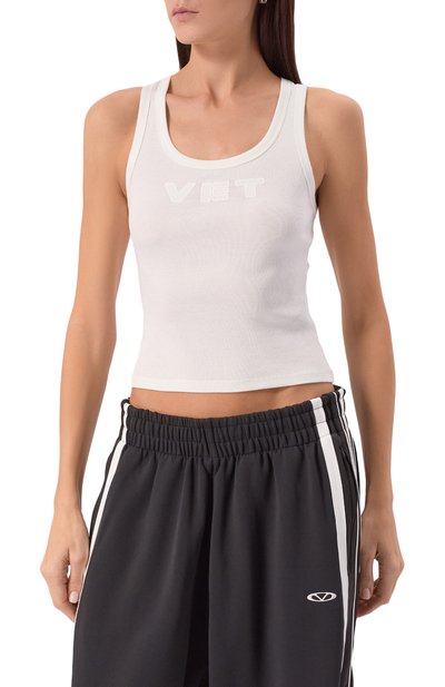 Хлопковая майка VETEMENTS, арт. WH76TT200W, фото 3