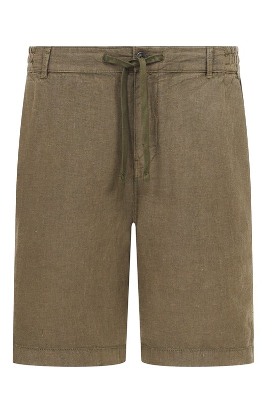 Льняные шорты Aeronautica Militare 251BE253CT3508 Хаки 251BE253CT3508