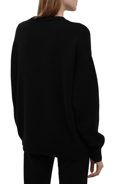 Шерстяной свитер MSGM черного цвета по цене 33450 руб., арт. 3141MDM148 217748, фото 4 Шерстяной свитер MSGM, арт. 3141MDM148 217748, фото 4