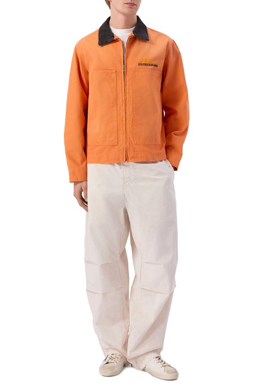 Хлопковые брюки MSGM 4040MP233T/267085 Бежевый  4040MP233T/267085 Фото 2