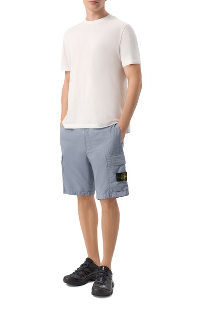 Мужские хлопковые шорты STONE ISLAND, арт. L1S15L100020/S0003