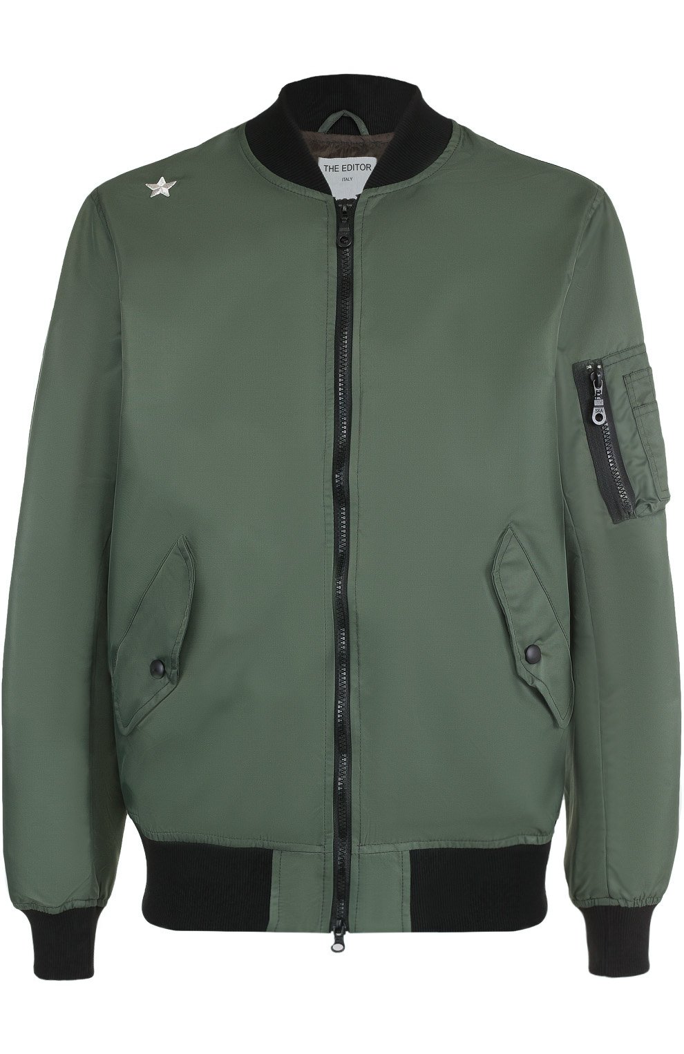 Бомбер на молнии с контрастной вышивкой на спине THE EDITOR, арт. E2.2439N5/5142, фото 1
