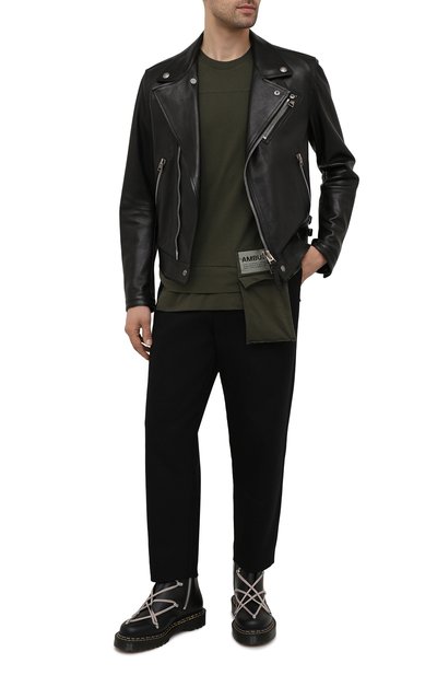 Кожаные ботинки rick owens x dr. martens RICK OWENS, арт. DM21S6807/9001, фото 2