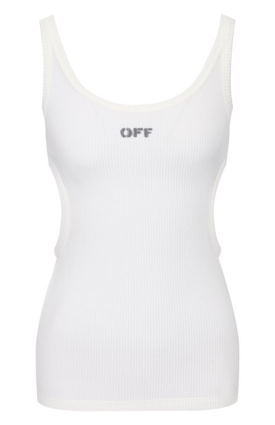 Женская майка из вискозы OFF-WHITE, арт. 0WAD107S20FAB0010110