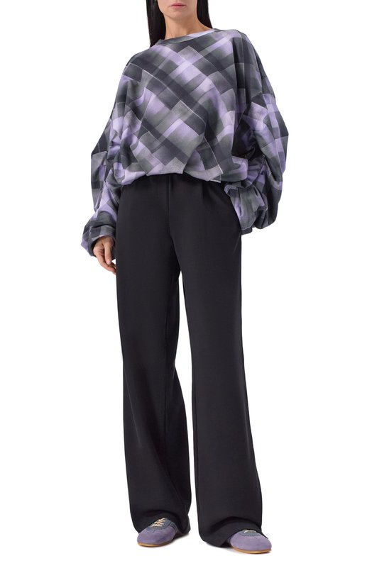 Замшевые кеды Dries Van Noten 252-011722-126 Сиреневый  252-011722-126 Фото 3