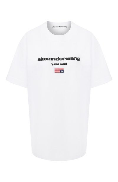 Хлопковая футболка ALEXANDER WANG, арт. 1CC1201344, фото 1