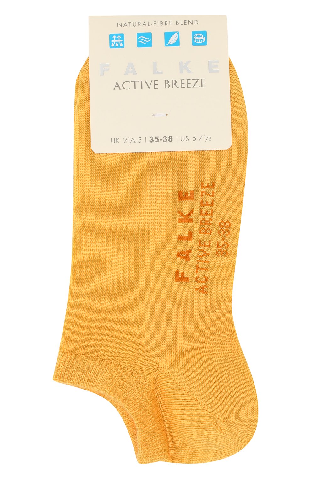 Носки breeze sn FALKE желтого цвета по цене 1250 руб., арт. 46124_19_, фото 1 Носки breeze sn FALKE, арт. 46124_19_, фото 1