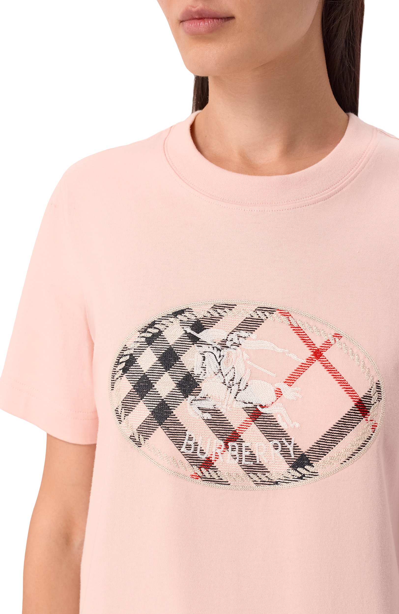 Хлопковая футболка BURBERRY, арт. 8128060, фото 5